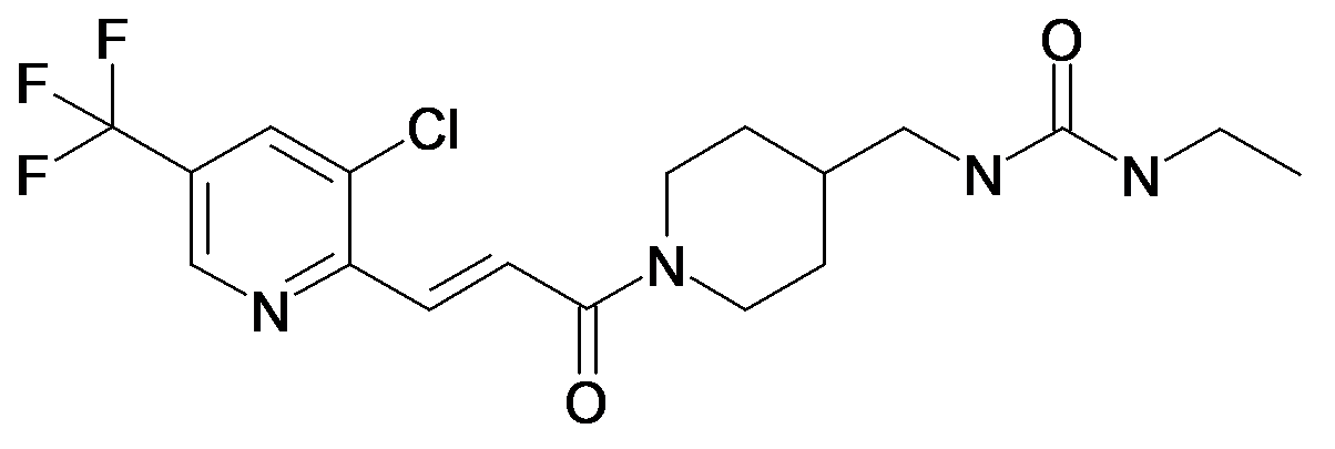 1-{1-[(E)-3-(3-Chloro-5-trifluoromethyl-pyridin-2-yl)-acryloyl]-piperidin-4-ylmethyl}-3-ethyl-urea