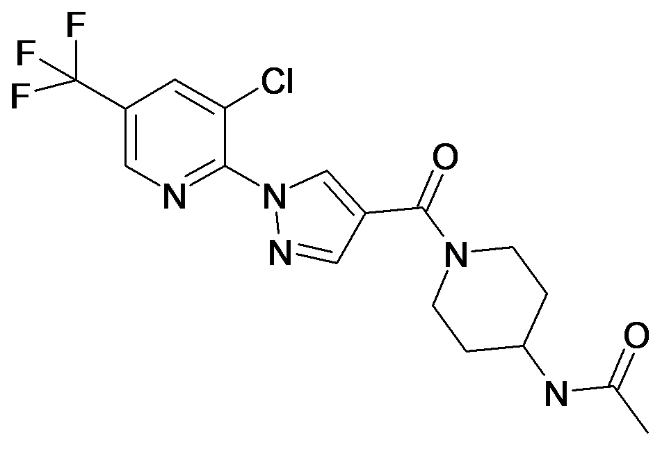 N-{1-[1-(3-Chloro-5-trifluoromethyl-pyridin-2-yl)-1H-pyrazole-4-carbonyl]-piperidin-4-yl}-acetamide