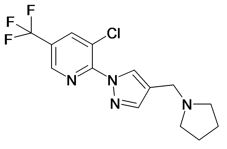 3-Chloro-2-(4-pyrrolidin-1-ylmethyl-pyrazol-1-yl)-5-trifluoromethyl-pyridine