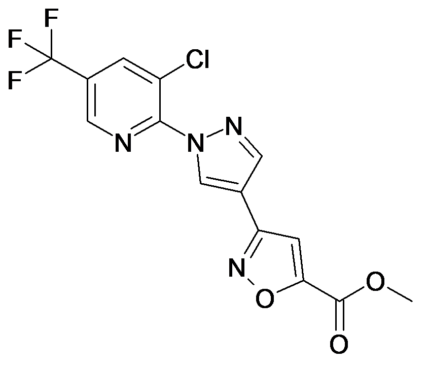 3-[1-(3-Chloro-5-trifluoromethyl-pyridin-2-yl)-1H-pyrazol-4-yl]-isoxazole-5-carboxylic acid methyl ester