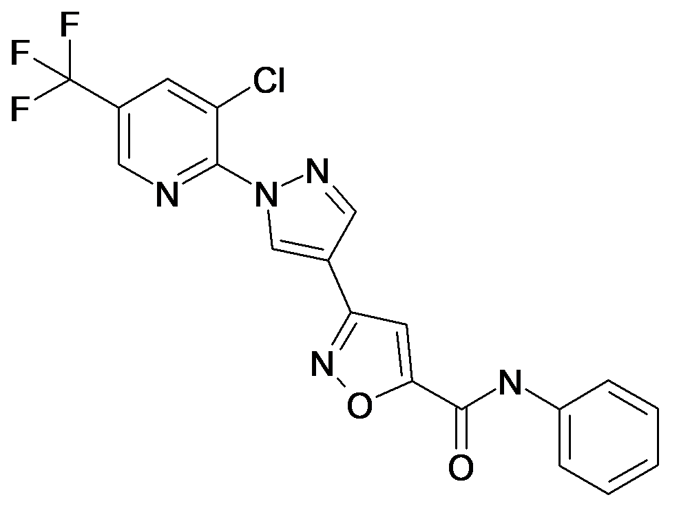 3-[1-(3-Chloro-5-trifluoromethyl-pyridin-2-yl)-1H-pyrazol-4-yl]-isoxazole-5-carboxylic acid phenylamide