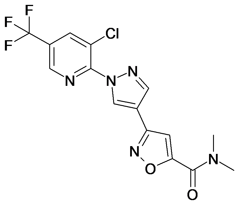 3-[1-(3-Chloro-5-trifluoromethyl-pyridin-2-yl)-1H-pyrazol-4-yl]-isoxazole-5-carboxylic acid dimethylamide