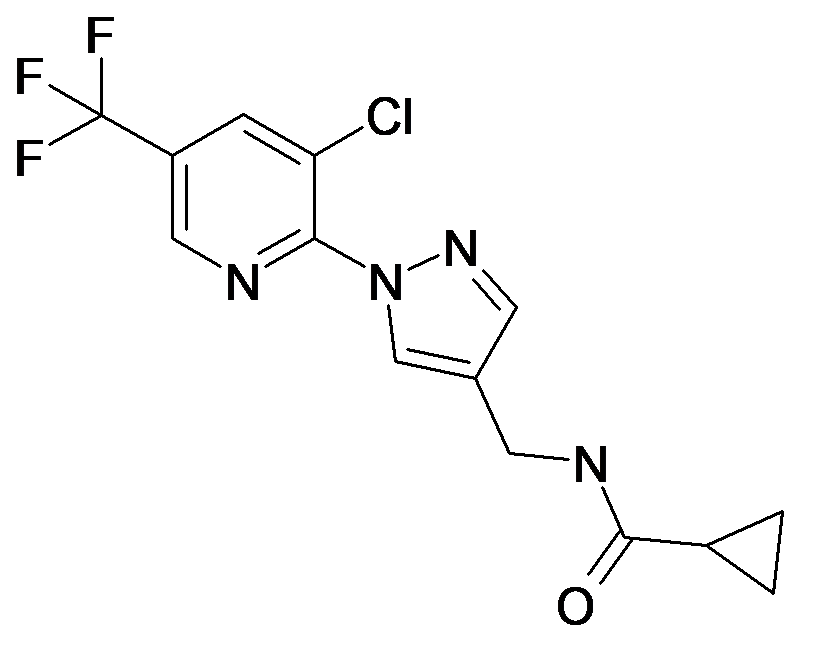 Cyclopropanecarboxylic acid [1-(3-chloro-5-trifluoromethyl-pyridin-2-yl)-1H-pyrazol-4-ylmethyl]-amide