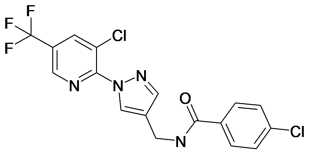 4-Chloro-N-[1-(3-chloro-5-trifluoromethyl-pyridin-2-yl)-1H-pyrazol-4-ylmethyl]-benzamide