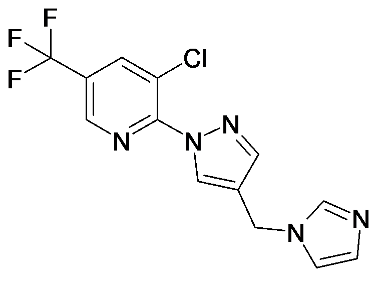 3-Chloro-2-(4-imidazol-1-ylmethyl-pyrazol-1-yl)-5-trifluoromethyl-pyridine