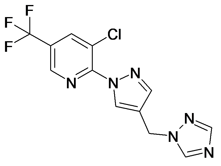 3-Chloro-2-(4-[1,2,4]triazol-1-ylmethyl-pyrazol-1-yl)-5-trifluoromethyl-pyridine