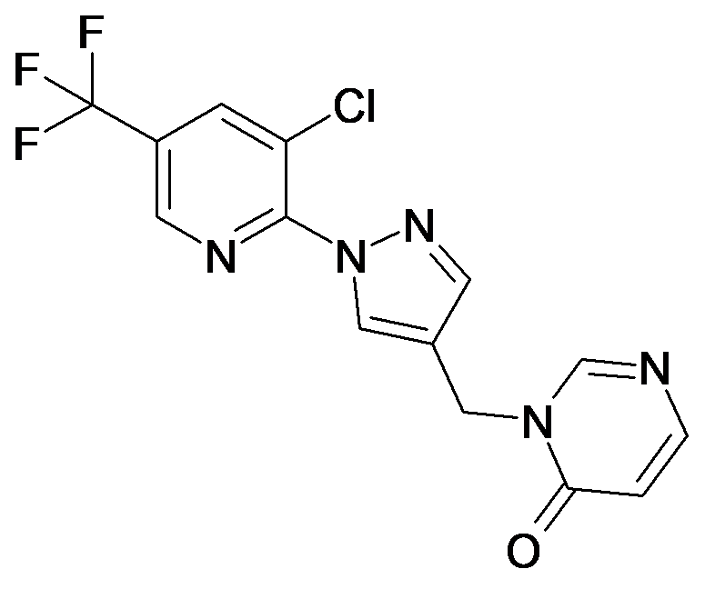 3-[1-(3-Chloro-5-trifluoromethyl-pyridin-2-yl)-1H-pyrazol-4-ylmethyl]-3H-pyrimidin-4-one