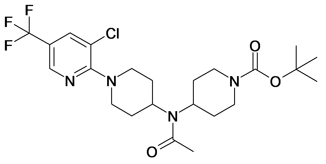 4-[Acetyl-(3'-chloro-5'-trifluoromethyl-3,4,5,6-tetrahydro-2H-[1,2']bipyridinyl-4-yl)-amino]-piperidine-1-carboxylic acid tert-butyl ester
