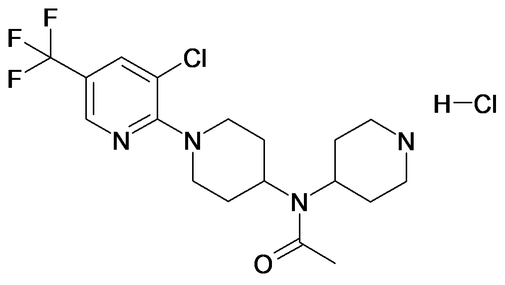 N-(3'-Chloro-5'-trifluoromethyl-3,4,5,6-tetrahydro-2H-[1,2']bipyridinyl-4-yl)-N-piperidin-4-yl-acetamide; hydrochloride