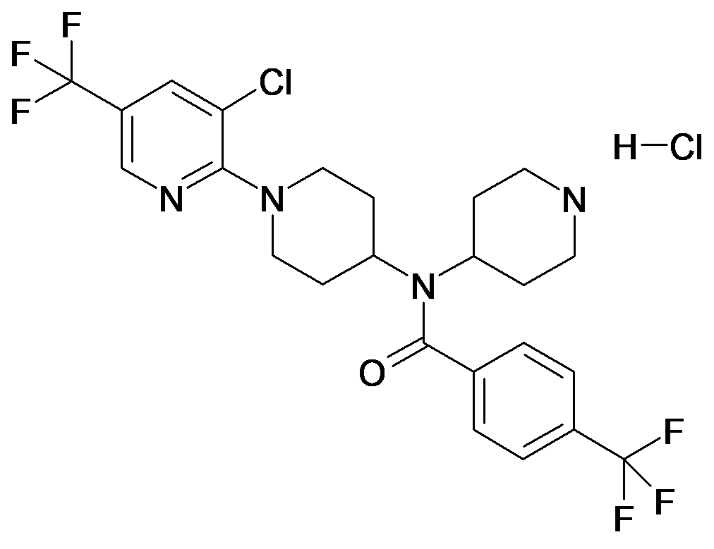 N-(3'-Chloro-5'-trifluoromethyl-3,4,5,6-tetrahydro-2H-[1,2']bipyridinyl-4-yl)-N-piperidin-4-yl-4-trifluoromethyl-benzamide; hydrochloride