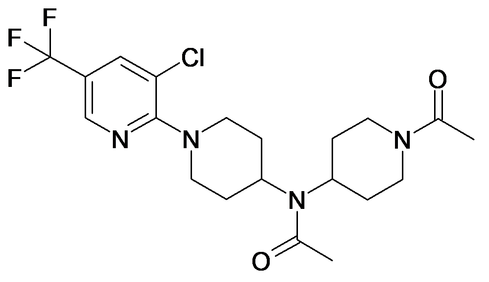 N-(1-Acetyl-piperidin-4-yl)-N-(3'-chloro-5'-trifluoromethyl-3,4,5,6-tetrahydro-2H-[1,2']bipyridinyl-4-yl)-acetamide