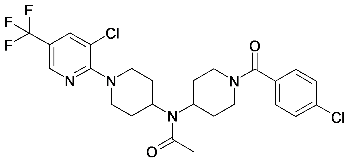 N-[1-(4-Chloro-benzoyl)-piperidin-4-yl]-N-(3'-chloro-5'-trifluoromethyl-3,4,5,6-tetrahydro-2H-[1,2']bipyridinyl-4-yl)-acetamide