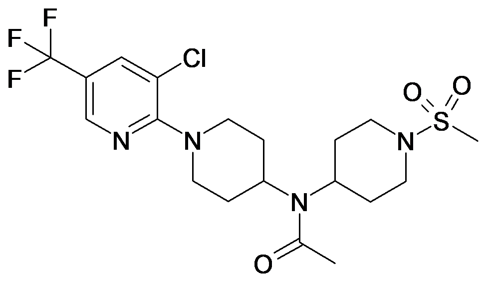 N-(3'-Chloro-5'-trifluoromethyl-3,4,5,6-tetrahydro-2H-[1,2']bipyridinyl-4-yl)-N-(1-methanesulfonyl-piperidin-4-yl)-acetamide