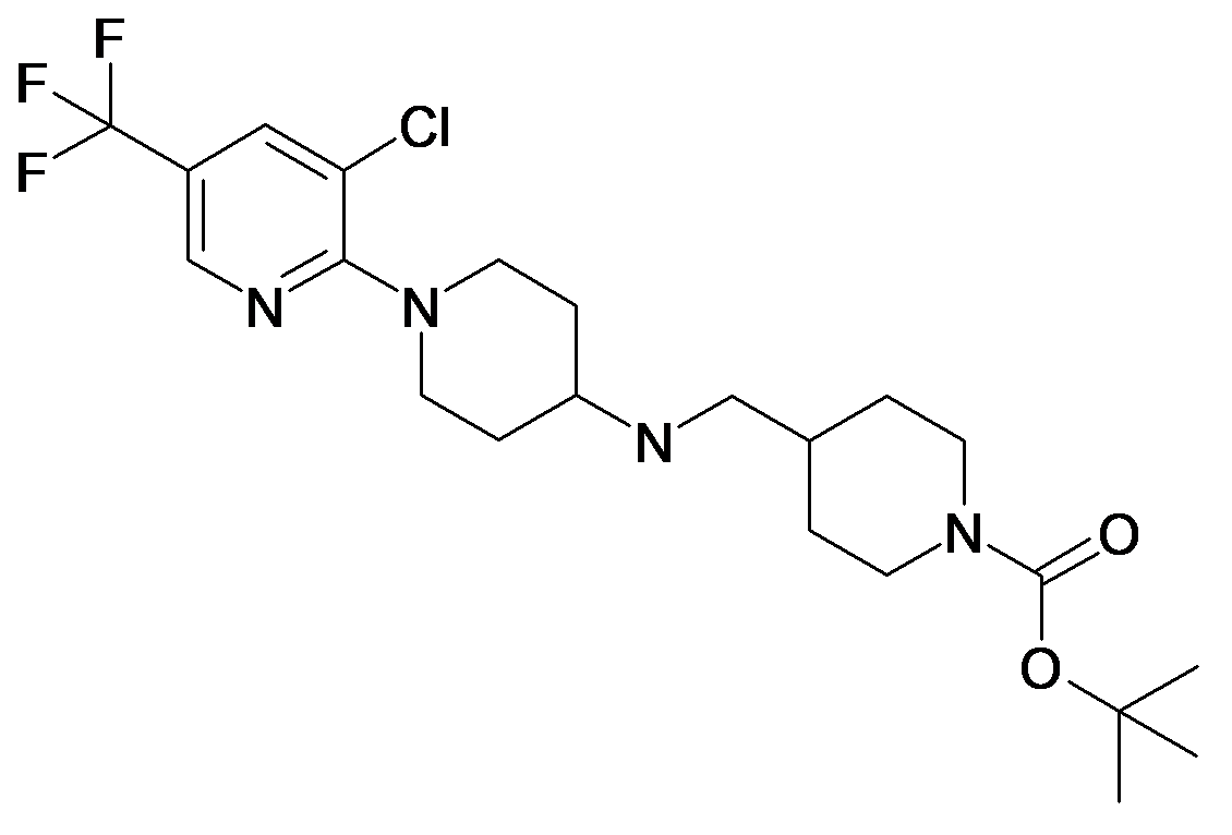 4-[(3'-Chloro-5'-trifluoromethyl-3,4,5,6-tetrahydro-2H-[1,2']bipyridinyl-4-ylamino)-methyl]-piperidine-1-carboxylic acid tert-butyl ester