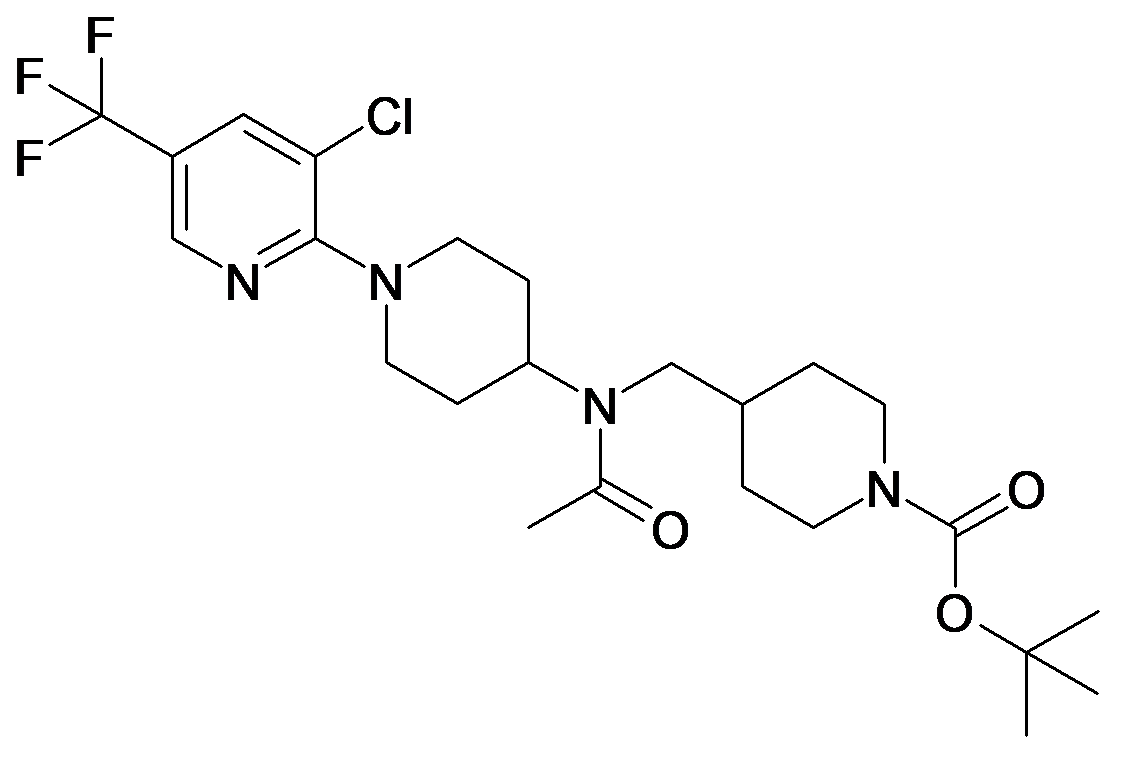 4-{[Acetyl-(3'-chloro-5'-trifluoromethyl-3,4,5,6-tetrahydro-2H-[1,2']bipyridinyl-4-yl)-amino]-methyl}-piperidine-1-carboxylic acid tert-butyl ester