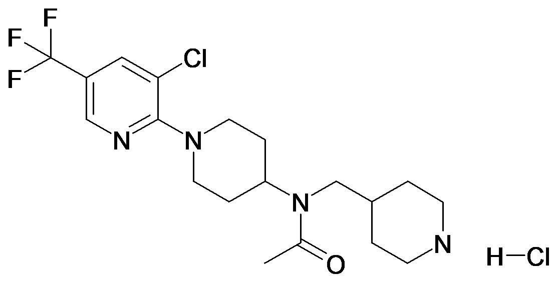 N-(3'-Chloro-5'-trifluoromethyl-3,4,5,6-tetrahydro-2H-[1,2']bipyridinyl-4-yl)-N-piperidin-4-ylmethyl-acetamide; hydrochloride