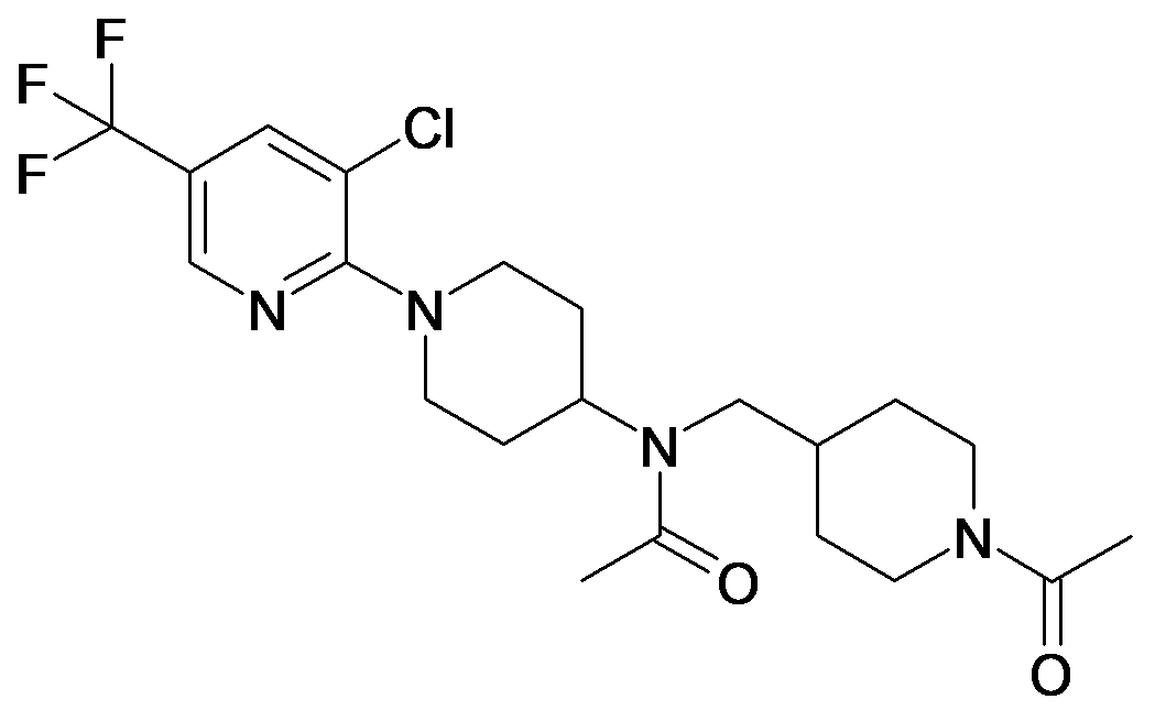 N-(1-Acetyl-piperidin-4-ylmethyl)-N-(3'-chloro-5'-trifluoromethyl-3,4,5,6-tetrahydro-2H-[1,2']bipyridinyl-4-yl)-acetamide