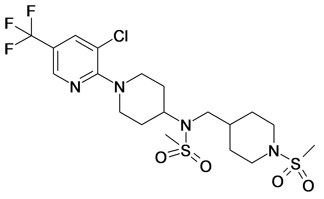 N-(3'-Chloro-5'-trifluoromethyl-3,4,5,6-tetrahydro-2H-[1,2']bipyridinyl-4-yl)-N-(1-methanesulfonyl-piperidin-4-ylmethyl)-methanesulfonamide