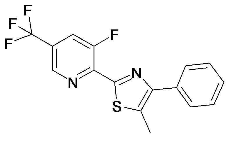 3-Fluoro-2-(5-methyl-4-phenyl-thiazol-2-yl)-5-trifluoromethyl-pyridine