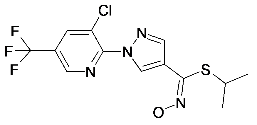 1-(3-Chloro-5-trifluoromethyl-pyridin-2-yl)-N-hydroxy-1H-pyrazole-4-carboximidothioic acid isopropyl ester