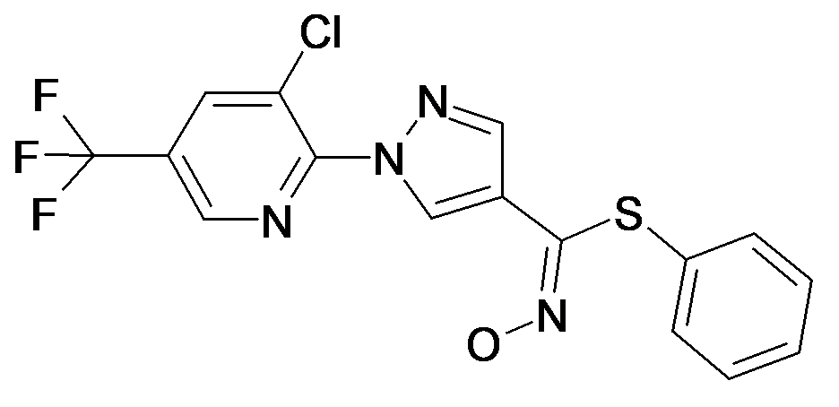 1-(3-Chloro-5-trifluoromethyl-pyridin-2-yl)-N-hydroxy-1H-pyrazole-4-carboximidothioic acid phenyl ester