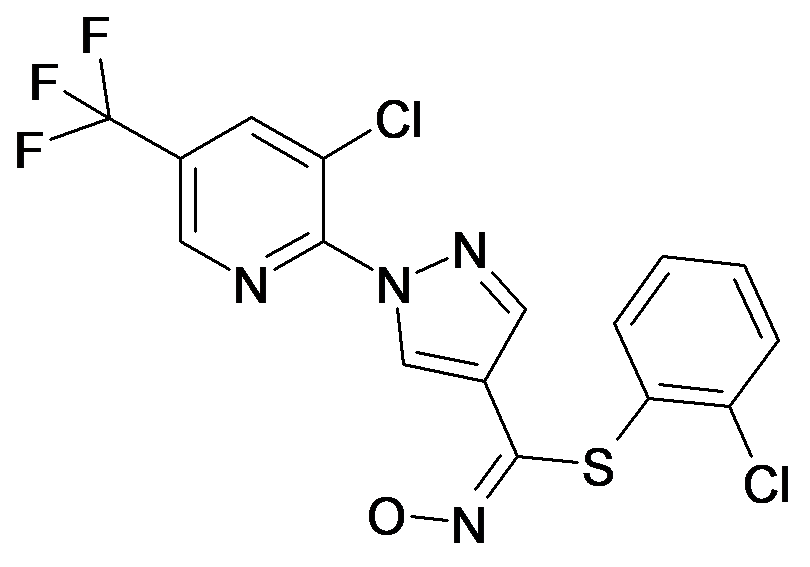 1-(3-Chloro-5-trifluoromethyl-pyridin-2-yl)-N-hydroxy-1H-pyrazole-4-carboximidothioic acid 2-chloro-phenyl ester