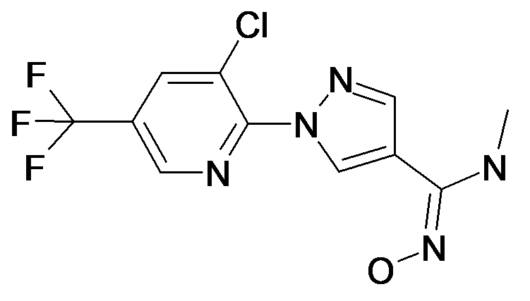 1-(3-Chloro-5-trifluoromethyl-pyridin-2-yl)-N-hydroxy-N'-methyl-1H-pyrazole-4-carboxamidine