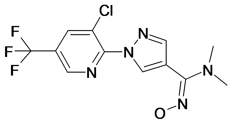 1-(3-Chloro-5-trifluoromethyl-pyridin-2-yl)-N'-hydroxy-N,N-dimethyl-1H-pyrazole-4-carboxamidine