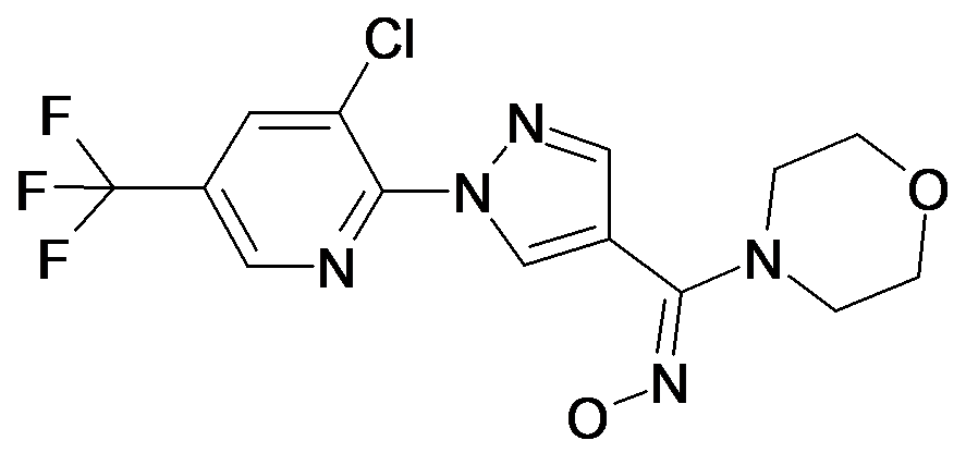 [1-(3-Chloro-5-trifluoromethyl-pyridin-2-yl)-1H-pyrazol-4-yl]-morpholin-4-yl-methanone oxime
