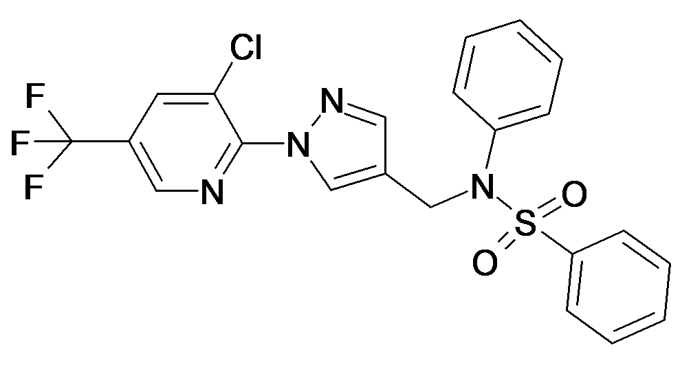 N-[1-(3-Chloro-5-trifluoromethyl-pyridin-2-yl)-1H-pyrazol-4-ylmethyl]-N-phenyl-benzenesulfonamide