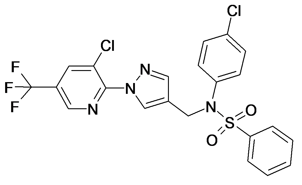 N-(4-Chloro-phenyl)-N-[1-(3-chloro-5-trifluoromethyl-pyridin-2-yl)-1H-pyrazol-4-ylmethyl]-benzenesulfonamide