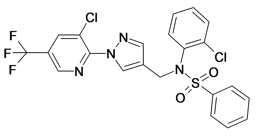 N-(2-Chloro-phenyl)-N-[1-(3-chloro-5-trifluoromethyl-pyridin-2-yl)-1H-pyrazol-4-ylmethyl]-benzenesulfonamide