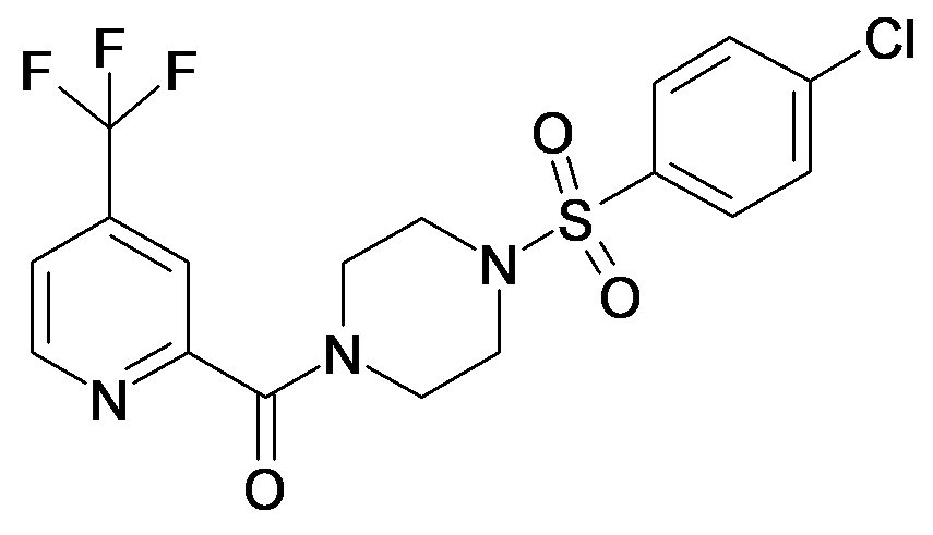 [4-(4-Chloro-benzenesulfonyl)-piperazin-1-yl]-(4-trifluoromethyl-pyridin-2-yl)-methanone