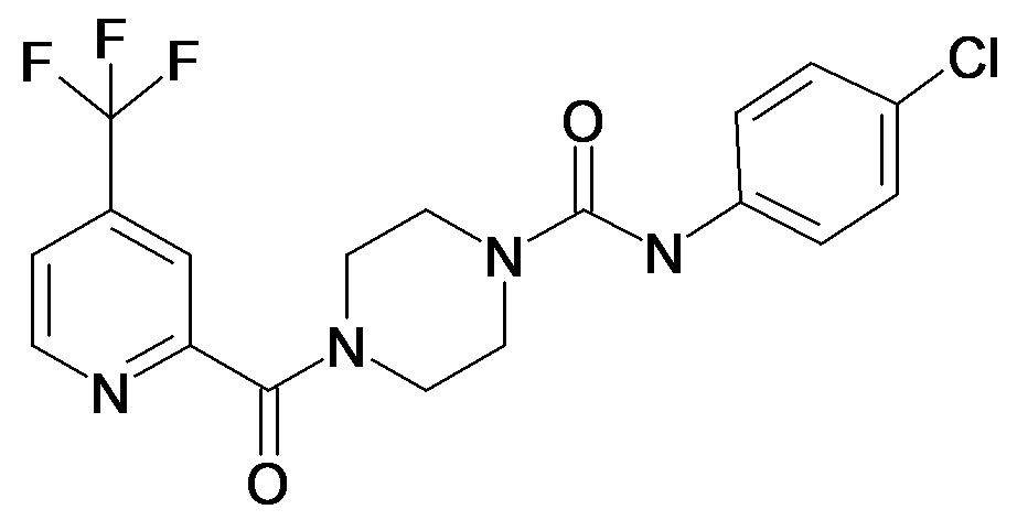 4-(4-Trifluoromethyl-pyridine-2-carbonyl)-piperazine-1-carboxylic acid (4-chloro-phenyl)-amide