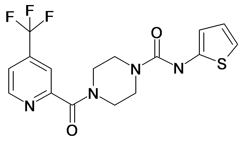 4-(4-Trifluoromethyl-pyridine-2-carbonyl)-piperazine-1-carboxylic acid thiophen-2-ylamide