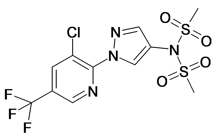 N-[1-(3-Chloro-5-trifluoromethyl-pyridin-2-yl)-1H-pyrazol-4-yl]-N-(methylsulphonyl)methanesulfonamide