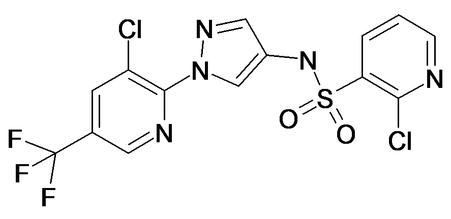 2-Chloro-pyridine-3-sulfonic acid [1-(3-chloro-5-trifluoromethyl-pyridin-2-yl)-1H-pyrazol-4-yl]-amide
