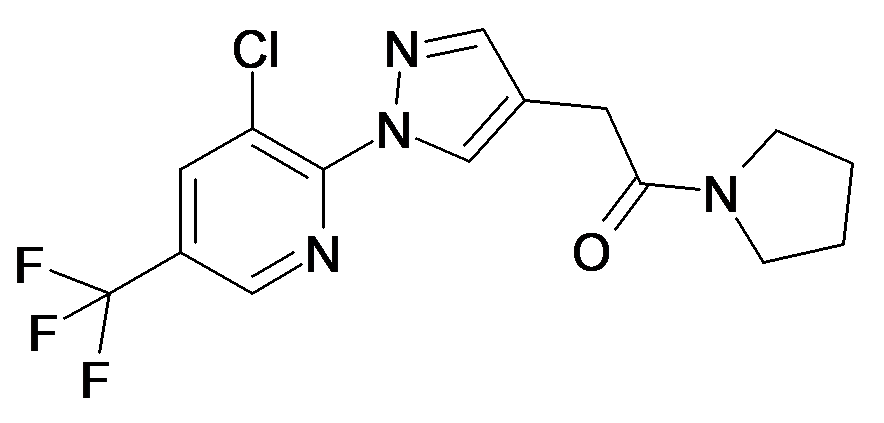 2-[1-(3-Chloro-5-trifluoromethyl-pyridin-2-yl)-1H-pyrazol-4-yl]-1-pyrrolidin-1-yl-ethanone