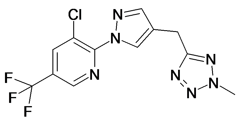 3-Chloro-2-[4-(2-methyl-2H-tetrazol-5-ylmethyl)-pyrazol-1-yl]-5-trifluoromethyl-pyridine, isomers