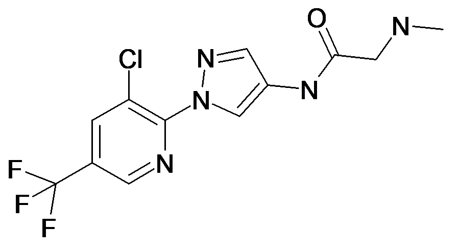 N-[1-(3-Chloro-5-trifluoromethyl-pyridin-2-yl)-1H-pyrazol-4-yl]-2-methylamino-acetamide