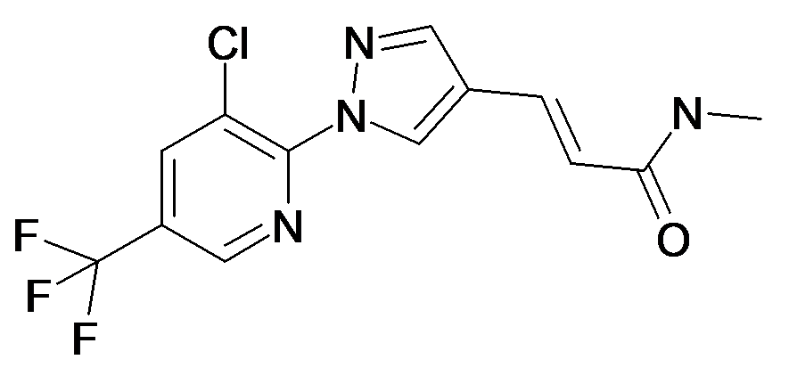 (E)-3-[1-(3-Chloro-5-trifluoromethyl-pyridin-2-yl)-1H-pyrazol-4-yl]-N-methyl-acrylamide