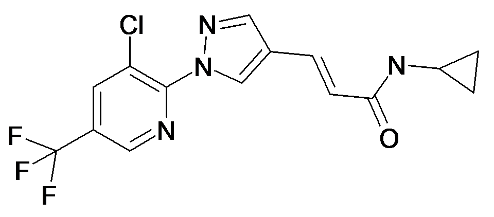 (E)-3-[1-(3-Chloro-5-trifluoromethyl-pyridin-2-yl)-1H-pyrazol-4-yl]-N-cyclopropyl-acrylamide