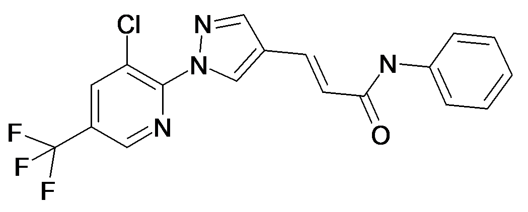 (E)-3-[1-(3-Chloro-5-trifluoromethyl-pyridin-2-yl)-1H-pyrazol-4-yl]-N-phenyl-acrylamide