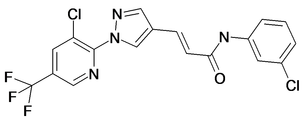 (E)-N-(3-Chloro-phenyl)-3-[1-(3-chloro-5-trifluoromethyl-pyridin-2-yl)-1H-pyrazol-4-yl]-acrylamide