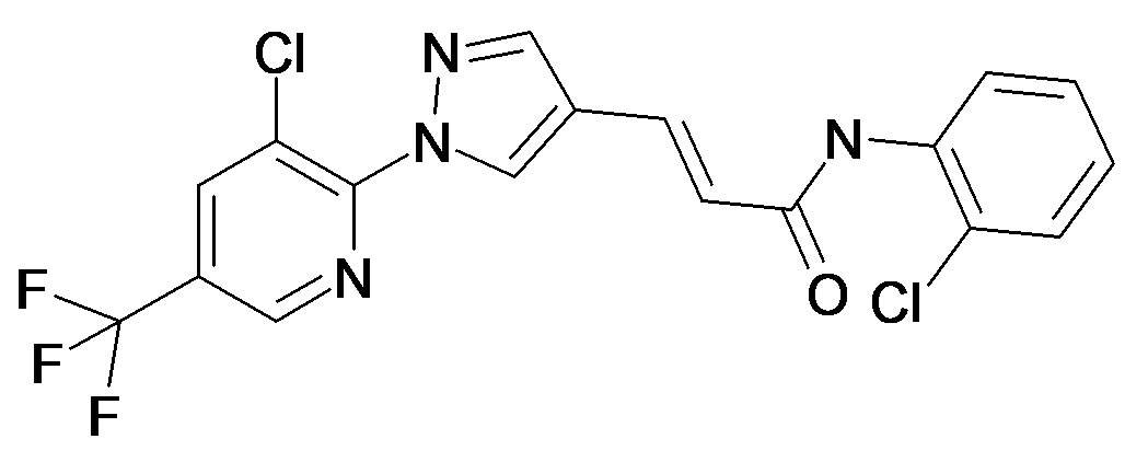 (E)-N-(2-Chloro-phenyl)-3-[1-(3-chloro-5-trifluoromethyl-pyridin-2-yl)-1H-pyrazol-4-yl]-acrylamide