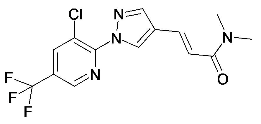 (E)-3-[1-(3-Chloro-5-trifluoromethyl-pyridin-2-yl)-1H-pyrazol-4-yl]-N,N-dimethyl-acrylamide