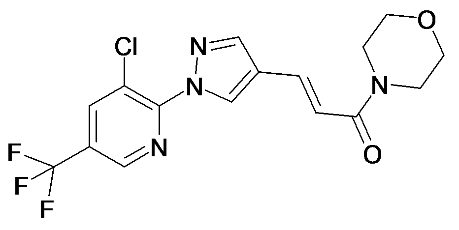 (E)-3-[1-(3-Chloro-5-trifluoromethyl-pyridin-2-yl)-1H-pyrazol-4-yl]-1-morpholin-4-yl-propenone