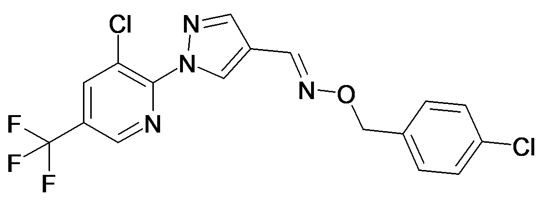 1-(3-Chloro-5-trifluoromethyl-pyridin-2-yl)-1H-pyrazole-4-carbaldehyde O-(4-chloro-benzyl)-oxime-isomers