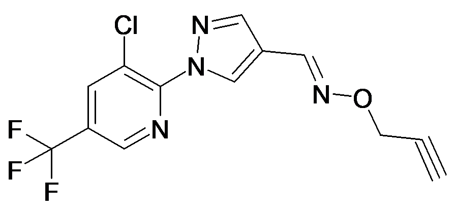 1-(3-Chloro-5-trifluoromethyl-pyridin-2-yl)-1H-pyrazole-4-carbaldehyde O-prop-2-ynyl-oxime
