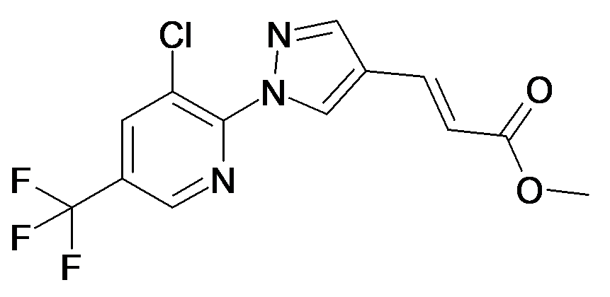 (E)-3-[1-(3-Chloro-5-trifluoromethyl-pyridin-2-yl)-1H-pyrazol-4-yl]-acrylic acid methyl ester